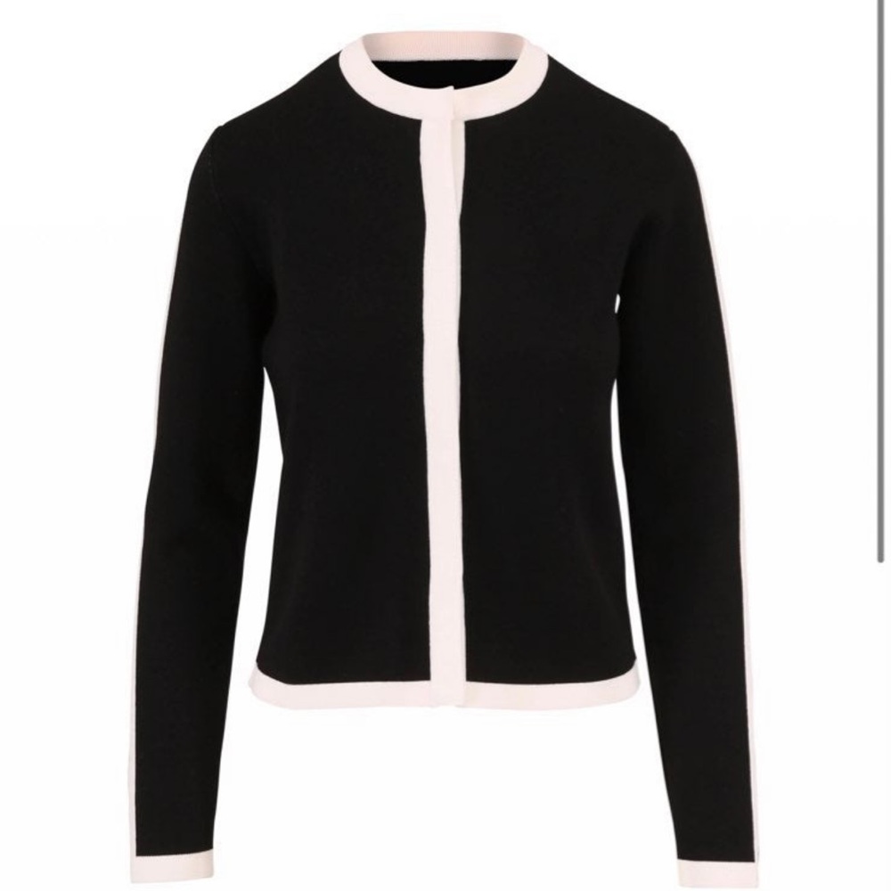 Escada Singh Black and White Cardigan